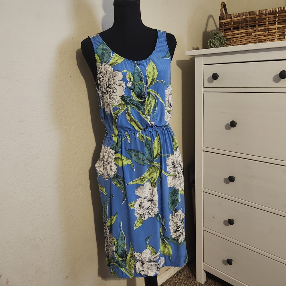 Tropical Summer Dress With Pockets